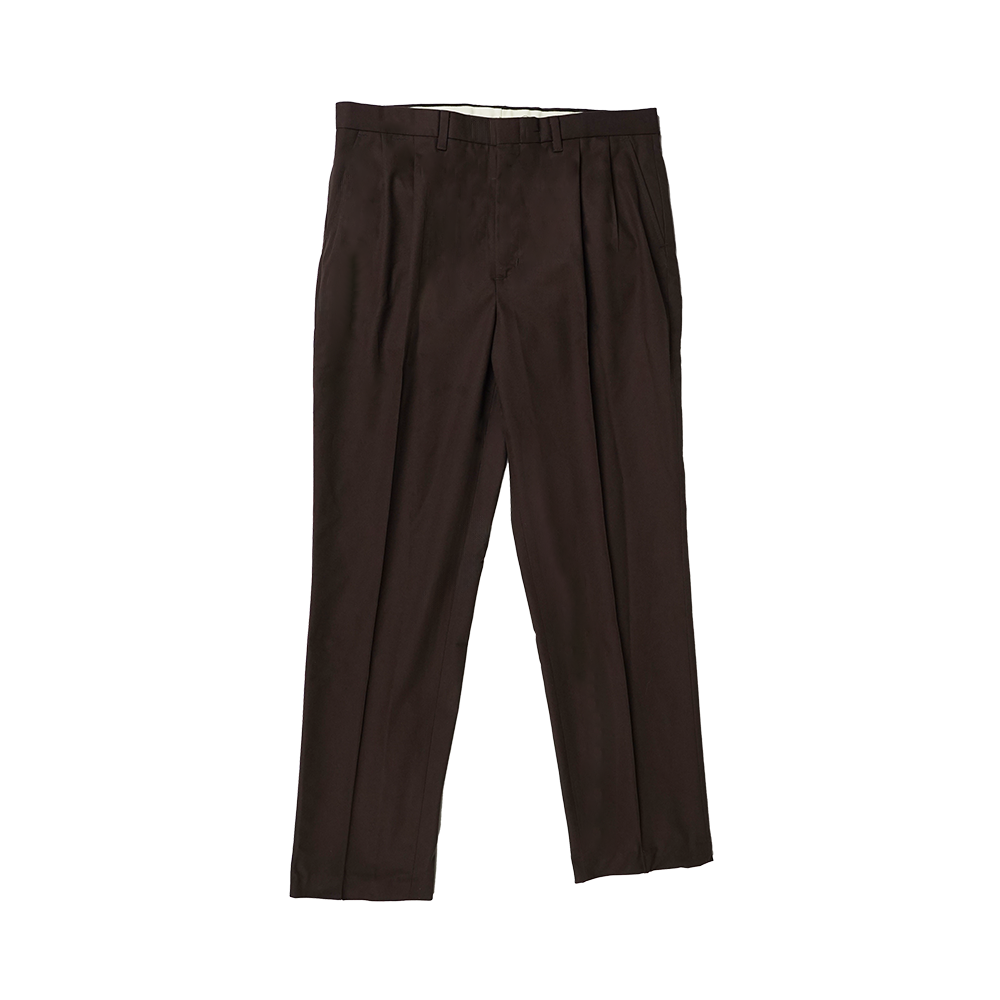Men's Pleated Poly/Cotton Trousers